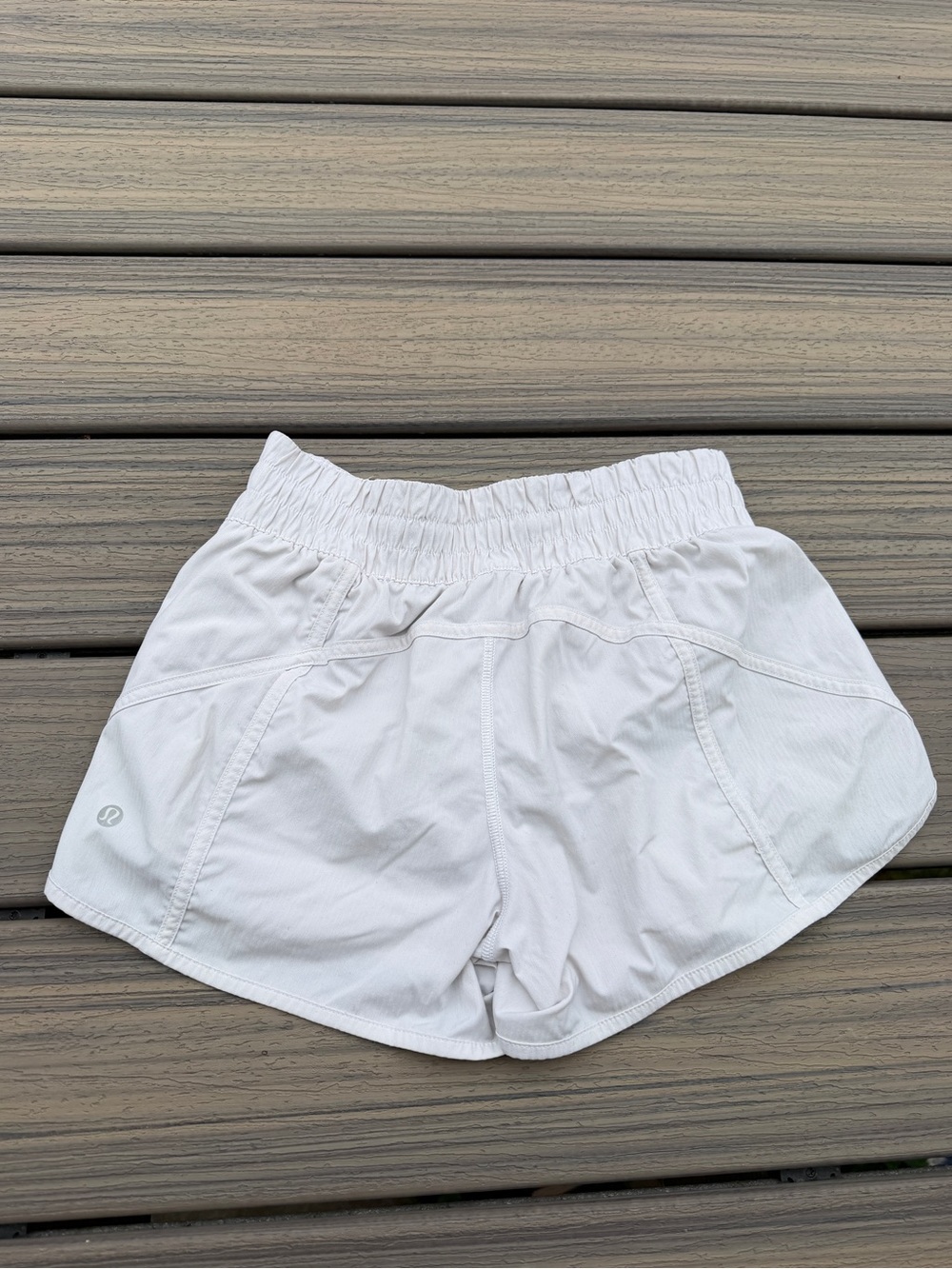 lululemon athletica White Women's Athletic Shorts — Elastic Waist